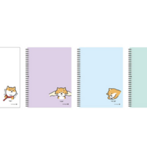 귀여운노트 시바견노트 중성지 유선