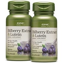 GNC Herbal Plus 빌베리 루테인 60 캡슐, 60캡슐개, 2