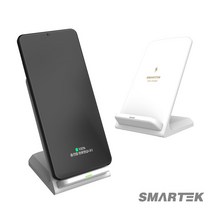 마켓UB 스마텍 스탠드무선충전기/ST-W10/고속충전/거치대 (부재시+문자e) 생활DAY6, UB제이≡ 화이트