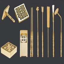 향전 DIY 황동 향 씰 도구 세트 가정용 실내 놀이 연장 삽 용품 도구 10 개, 1.10 piece set