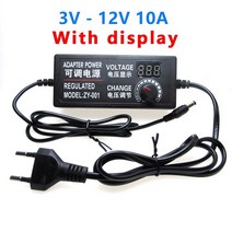 파워서플라이 전원공급장치 컴퓨터 DC전원 전원 공급 장치 어댑터 AC DC 3V 5V 9V 12V 24V 36V 1A 2A 3A 5A 10A 변압기 220V 조절 가능 디스플레, 28.With 8PCS Adapter - 3V  12V