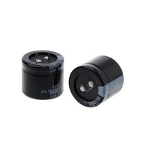 2 PCS 10000UF 50V 커패시턴스 스냅인 알루미늄 전해 방사형 커패시터, 검은 색
