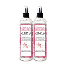 미가비 로즈워터(장미꽃수) 위치하젤 에센셜 스킨 토너 선물 쇼핑백, 2개, 300ml