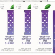 복음자리 원스틱 블루베리 잼20g (10입) 과일 청 퓨레 토스트 소스 홈카페 라떼 만들기, 6개