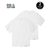 COVERNAT 에센셜 레이어드 2PACK 티셔츠 화이트