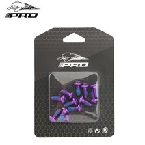 자전거부품12pcs 자전거 디스크 나사 M5 * 11.5mm T25 도금 티타늄 산악 도로 로터 120 140 160 180 203