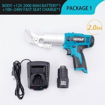 고속 절단기 12v 무선 전기 다리미 가위 전단 시트 충전식 두 속도 전기 가위 금속 절단 도구 bosch 배터리, 1배터리 1충전기, 영국
