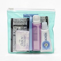 CoCoPink / 실속형 여행용 출장용 세면도구 세트 일회용 세면용품, 단일 수량