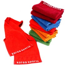 리빙유진 빠른흡수 면100% 스포츠타올 헬스 등산수건 세트, 청색, 스포츠 타올 7장