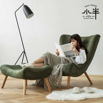 개인 소파의자 게으른 페브릭 소파 북유럽 캐주얼, 개인 (레귤러) 그레이 코듀로이(콤비네이션)