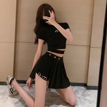쉬폰 주름치마 앞트임스커트 니트 A라인롱 H라인스커트 트임 절개 롱스커트 플리츠 스커트 롱치마