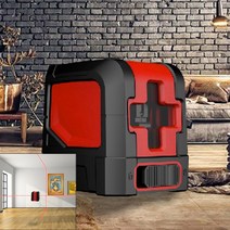 미니 레이저 레벨기 수직기 레벨 측량기 십자, 그린