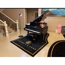 go 자수 모양 습기방지 신형 강화 방음 카페트 감진 그랜드피아노, C02-스타인웨이, T04-1.6x2.7m(세로판)