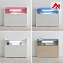 도노코코 도로시 슈퍼싱글 LED 침대 헤드보드 프레임, 침대 헤드만(블루)