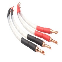 4pcs 5N OCC 20cm 실버 도금 브리지 기계 linehifi 스피커 점퍼 케이블 AMP CD DVD 플레이어 interconnector, [04] 50cm, [03] Yplug tobanana