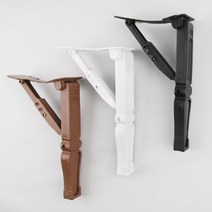 토토의선물&토토철물 접이식 상다리 각다리 백색 밤색 흑색 4개 DIY 밥상 식탁 좌탁, 각다리/흑색(4개)