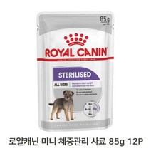 강아지 파우치 85g 12P 수술후 체중관리 습식 사료, 없음