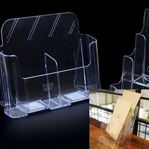 종이파일 서류거치대 꽂이 A6 카달로그꽂이 팜플렛꽂이 팜플렛진열대, 4단
