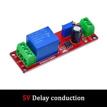 DC 5V 12V 시간 지연 릴레이 NE555 실드 타이밍 타이머 제어 스위치 자동차 펄스 생듀티 사이클 10S, 01 5V conduction
