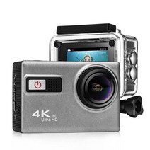 액션캠 EK F68 F68R 4K 울트라 HD EIS 액션 카메라 Novatek 96660 칩셋 소니 IMX078 센서 와이파이 원격 방수 카메라 새 버전, No remote (Silver)+Standard Ed