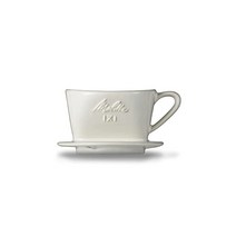 멜리타 Melitta 커피 드리퍼 도자기제 일본제 계량스푼 12잔용 화이트 도자기 필터 시리즈 SFT1×1, 1개