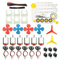 6 세트 모터 키트 diy 과학 프로젝트를 위한 86pcs 플라스틱 기어가 있는 미니 전기 취미 모터 3v -12v 25000rpm 강력한 자기