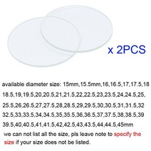 2PCS 시계 유리 크리스탈 15mm45mm 스마트 워치 교체 평면 거울 제조 업체 수리 도구