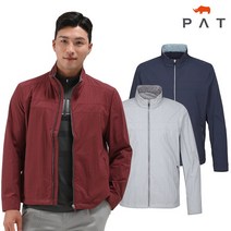 PAT 체크배색 스트레치 점퍼