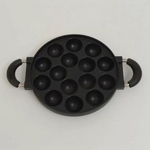 대왕타코야끼 문어빵 메이커 타코야끼 대형 그릴 프라이팬 간식, 15홀 약 4cm