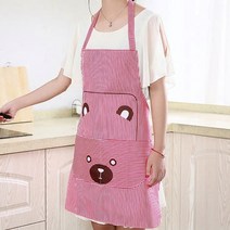 곰돌이 스프라이트 왕포켓 주방 앞치마 실습 매장 요리, 커피