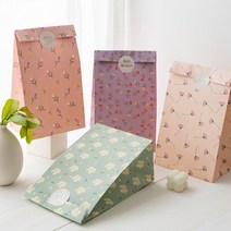 플라워 패턴 구디백 포장 답례품 선물 포장지 유치원답례 생일 성탄절 답례품백 돌잔치 파스텔