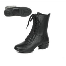 여성 소가죽 라인댄스부츠 에어로빅화 줌바신발 댄스화, 40, 레드