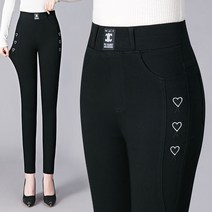 위위브렌 여성 패션 신상품 스키니진 밴딩 허리 청바지