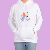 후드티 화이트 사이클 cyclist 동호회 자전거 동아리