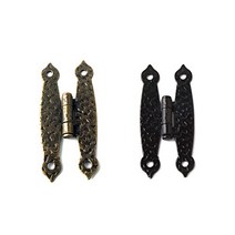 가구 장식경첩 궁전(2.5인치) / 도어 캐슬정첩 서랍장 가구장 힌지 거실장 부속 철물 꺽쇠 수납장, 2) 흑색(1ea)