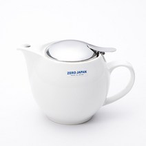 제로재팬 도자기 라운드티팟 2인용 450ml 화이트_0109EA, 본상품선택