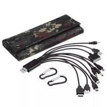 새로운 300W 접는 태양 전지 패널 5V 휴대용 전원 방수 접이식 USB 포트 충전기 휴대 보조베터리 전화, CAMOUFLAGE