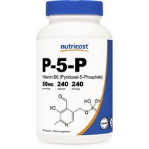 뉴트리코스트 P-5-P 비타민 B6 50mg 캡슐, 240개입, 1개