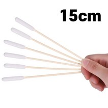 긴면봉 왕면봉 15cm 6인치 다용도 면봉, 1개입, 100개