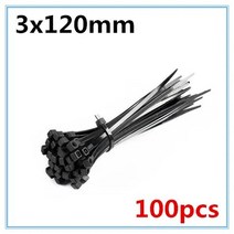 케이블타이 자동 잠금 나일론 케이블 타이 화이트 블랙 밀크 와이어 지퍼 3X60mm 80mm 100mm 120mm 150mm 200mm 100PCs, 없음, 10.3 x 120mm