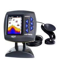 어군탐지기 수중카메라 휴대용 수심 측정 무선 어탐기 럭키 FF918C100DS 컬러 스크린 유선 듀얼 주파수 328ft100m 보트 에코 사운 더, as show
