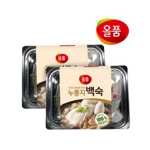 올품 냉장 찹쌀 누룽지 백숙 750g x 2봉 밀키트 삼계탕, 누룽지백숙(냉장)(2개)1.5x1