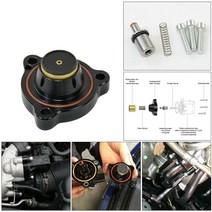 egr 밸브 AU04-골프 파사트용 블로우 오프 밸브 스페이서 BOV LEON 1.8 2.0 TSI FSI Diverter DV, 검은색