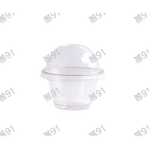 봄91 9oz 디저트컵 + 돔형 타공 뚜껑, 25개, 3세트