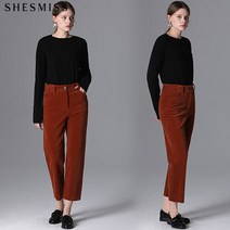[쉬즈미스(SHESMISS)] 코듀로이 일자라인 슬랙스 (택가격 138000원)
