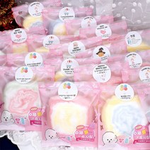 달콤플러스 개별포장 롤 솜사탕 어린이집 답례품 유치원생일선물 축하메세지무료 소풍 체육대회 워크샵 교회 간식 과자세트, 1개, 바나나향