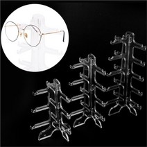 셀러허브 생활리빙 4단 조립식 안경진열대 투명 쇼케이스 보관함 정리함, 기본