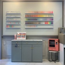 선반킹 네일선반 폭이좁은 철제 피규어 선반 벽선반, 백색무광