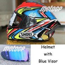 자전거헬멧 오토바이 헬멧 전체 얼굴 스포츠 자전거 경주, Blue+L