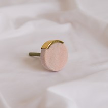 엔틱and데코 Stone Knob-01 Pink 대리석 가구손잡이 싱크대 서랍장 붙박이장 신발장 1홀